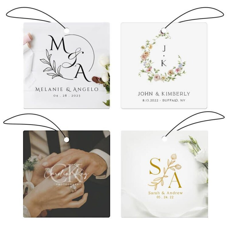 Custom Wedding Air Freshener Printed With Logo